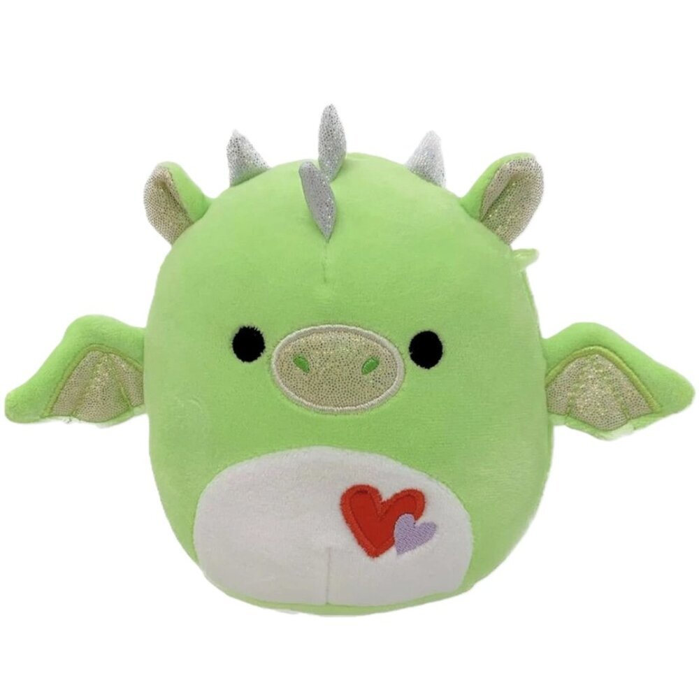 Squishmallows - 2024 Valentines - Azizi the Green Dragon 5 Inch Plush Stuffie